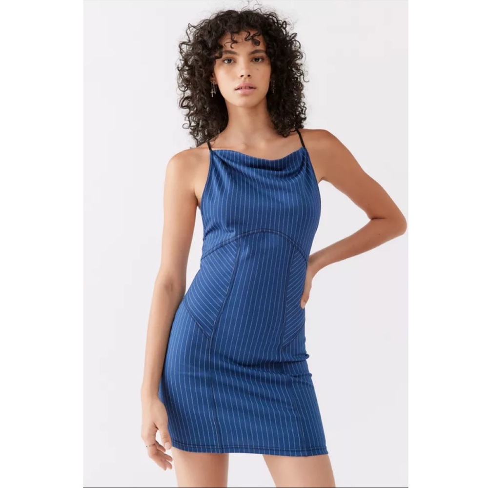 NWT Urban Outfitters Complex High Neck Mini Dress